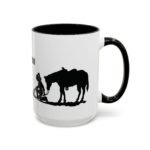 Large 15oz -  Cowboy Kneeling at the Cross Coffee Mug - Accent Coffee Mug with Premium Quality, Two-Tone Ceramic Cup, Cowboy Praying Gift Mug - Image 3