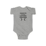 Daddy's Future Lifting Partner Buddy Cute Baby Bodysuit, Newborn Baby Shower Gift Gender Neutral Premium Baby Gift - Image 2