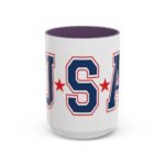 Large 15oz - USA Patriotic Coffee Mug - Accent Coffee Mug with Premium Quality, Two-Tone Ceramic Cup, America Gift Mug - Image 12