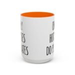 Large 15oz -Only Hotties Do Pilates - Accent Coffee Mug with Premium Quality, Two-Tone Ceramic Cup, Gift for Coffee Lovers, Modern Minimalist Decor Mug - Image 11