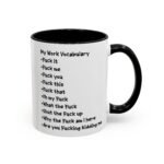 Large 15oz - Funny Work Vocabulary Coffee Mug - Accent Coffee Mug with Premium Quality, Two-Tone Ceramic Cup, Humorous Gift Mug - Image 15