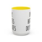 Large 15oz -Only Hotties Do Pilates - Accent Coffee Mug with Premium Quality, Two-Tone Ceramic Cup, Gift for Coffee Lovers, Modern Minimalist Decor Mug - Image 13