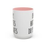 Large 15oz -Only Hotties Do Pilates - Accent Coffee Mug with Premium Quality, Two-Tone Ceramic Cup, Gift for Coffee Lovers, Modern Minimalist Decor Mug - Image 8