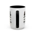 Large 15oz - Take Em to the Train Station West Cowboy Coffee Mug - Accent Coffee Mug with Premium Quality, Two-Tone Ceramic Cup, America Gift Mug - Image 4