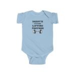 Daddy's Future Lifting Partner Buddy Cute Baby Bodysuit, Newborn Baby Shower Gift Gender Neutral Premium Baby Gift - Image 3