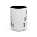 Large 15oz -Only Hotties Do Pilates - Accent Coffee Mug with Premium Quality, Two-Tone Ceramic Cup, Gift for Coffee Lovers, Modern Minimalist Decor Mug - Image 2
