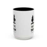 Large 15oz - Take Em to the Train Station West Cowboy Coffee Mug - Accent Coffee Mug with Premium Quality, Two-Tone Ceramic Cup, America Gift Mug - Image 2