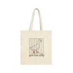 Premium Canvas Tote Bag – Sustainable Style for Everyday Use — "got too silly" Duck Illustration Tote