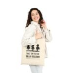 Premium Canvas Tote Bag – Sustainable Style for Everyday Use — Take Em to the Train Station West Cowboy Illustration Tote - Image 5