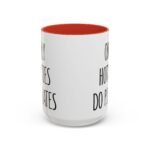 Large 15oz -Only Hotties Do Pilates - Accent Coffee Mug with Premium Quality, Two-Tone Ceramic Cup, Gift for Coffee Lovers, Modern Minimalist Decor Mug - Image 9