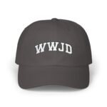 WWJD Embroidered Dad Hat – Premium Cotton Religious Baseball Cap, Christian Faith Statement Headwear, Minimalist WWJD Adjustable Hat — Classic Embroidered Baseball Hat - Image 11