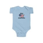 USA Flag Map Baby Onesie "Tiny American" Patriotic Quote Soft Cotton Newborn Bodysuit Soft Heather Gender Neutral Premium - Image 4