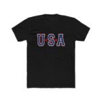 USA patriotic T-Shirt, Western Graphic Tee Classic USA Apparel Shirt Premium Fitted 100% Cotton Tee - Image 3