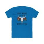 Last Nigth We Let The Liquor Talk Desert Bull Skull T-Shirt, Western Cactus Scene Graphic Tee Southwest Wilderness Shirt Premium Fitted 100% Cotton Tee - Image 4