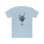 Skeleton Guitar T-Shirt, Western Cactus Scene Graphic Tee Classic Music Apparel Shirt Premium Fitted 100% Cotton Tee - Image 5