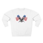 Patriotic American Eagle Patriot Heavyweight Sweatshirt Premium Crewneck Sweatshirt — American Flag Graphic Premium Patriotic Apparel - Image 2