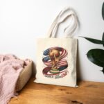USA 2026 Soccer World Cup Fan Tote Bag – Golden Trophy & Stars and Stripes Graphic  – Durable Eco-Friendly Shopping Bag - Image 2
