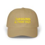 Funny "FAFO" Embroidered Dad Hat – Bold Yellow "F Around & Find Out" Cap – Sarcastic Meme Baseball Hat – Edgy Humor Gift for Men - Image 4