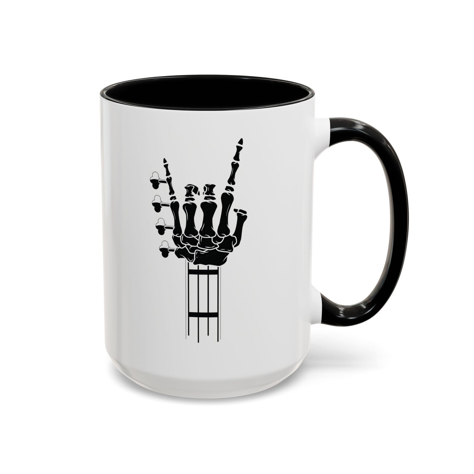 2894510707542658562_2048.jpeg Large 15oz -Skeleton Guitar - Accent Coffee Mug with Premium Quality, Two-Tone Ceramic Cup, Gift - Image 1