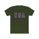 USA patriotic T-Shirt, Western Graphic Tee Classic USA Apparel Shirt Premium Fitted 100% Cotton Tee - Image 5