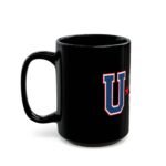 USA Collegiate America Flag Premium Black Ceramic Mug – 15oz - Image 3