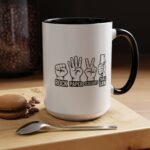 Large 15oz - Funny "Rock Paper Scissors Table Saw" Funny Woodworking Mug with Premium Quality, Sarcastic Workshop Safety Mug - Image 5