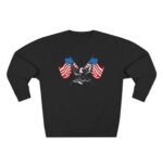 Patriotic American Eagle Patriot Heavyweight Sweatshirt Premium Crewneck Sweatshirt — American Flag Graphic Premium Patriotic Apparel - Image 6