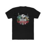 USA 2026 Soccer World Cup Fan Shirt – Golden Trophy & Stars and Stripes Graphic – Premium Fitted 100% Cotton Tee Stylish, Gift - Image 3