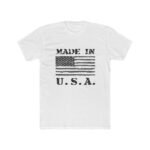 Made In USA America Flag Patriotic T-Shirt – Premium Fitted 100% Cotton Tee, Patriotic Stylish, Gift - Image 2