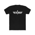 Top Dad T-Shirt – Fighter Pilot Wing Graphic – Premium Fitted 100% Cotton Tee, Sport Stylish, Gift - Image 4