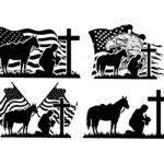 Patriotic Praying Cowboy SVG Bundle - Religious Cowboy Flag & Cross Western - Design for Cricut & Silhouette – Instant Digital Download