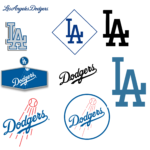 Los Angeles Dodgers SVG Bundle - Dodgers Wordmark & LA Shield Logo - Digital Vector Set for Baseball Fans - Design for Cricut & Silhouette – Instant Digital Download