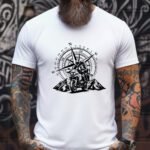 Motorcycle Adventure Travel Premium T-Shirt – Motorcycle Graphic Tee Shirt Premium Fitted 100% Cotton Tee