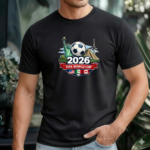 USA 2026 Soccer World Cup Fan Shirt – Golden Trophy & Stars and Stripes Graphic – Premium Fitted 100% Cotton Tee Stylish, Gift