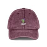 GLEP Funny Embroidered Dad Hat – Smiling Friends Inspired Graphic – Distressed Charcoal Grey Wizard Hat Cap - Image 7