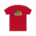 Patriotic John Deere Logo T-Shirt – American Flag Heritage Graphic – Black Unisex Farming Pride Tee – Unisex Tee Shirt Premium Fitted 100% Cotton Tee - Image 6