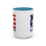 Large 15oz -USA Hockey Mug - Patriotic American Flag Sports Coffee Cup, Team USA Ice Hockey Action Graphic, 15oz Two-Tone Ceramic Mug for Coaches and FansTwo-Tone Ceramic Cup, Humorous Gift Mug - Image 10
