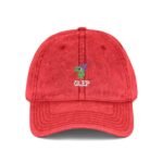 GLEP Funny Embroidered Dad Hat – Smiling Friends Inspired Graphic – Distressed Charcoal Grey Wizard Hat Cap - Image 5