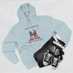 Premium Hoodie "Stand for the Flag, Kneel for the Cross" Patriotic Hoodie – American Flag & Cross Graphic Heritage Pullover Hoodie Hooded Sweatshirt - Image 11