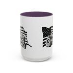 Patriotic American Flag John Deere Tractor Coffee Mug – 15oz Ceramic Farm Life Cup with Black Handle – Vintage Farmer Gift - Image 12