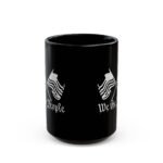 "We the People" Patriotic Coffee Mug – 15oz Black Ceramic Cup – 1776–2026 Anniversary Heritage Gift - Image 3