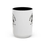 "Always Take The Scenic Route" Adventure Coffee Mug – 15oz Ceramic Compass Gift – Patriotic Wilderness Mug with Red Handle - Image 4