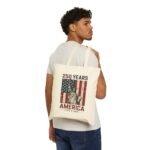 250 Years America Tote Bag - Statue of Liberty 2026 Semiquincentennial Commemorative Canvas Bag, Patriotic 1776–2026 Heritage Shoulder Bag, Reusable USA Anniversary Gift Gift  Durable Eco-Friendly Shopping Bag - Image 4