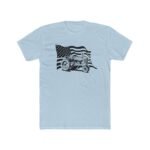 Patriotic American Flag John Deere Tractor T-Shirt – Vintage Farm Life Graphic – Heather Gray Unisex Farmer Pride Tee - Unisex Tee Shirt Premium Fitted 100% Cotton Tee - Image 5