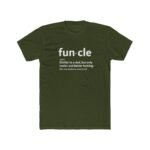 "Funcle" Definition T-Shirt – Funny Uncle Gift – Minimalist Typography Graphic – Unisex Tee Shirt Premium Fitted 100% Cotton Tee - Image 4