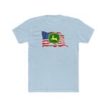 Patriotic John Deere Logo T-Shirt – American Flag Heritage Graphic – Black Unisex Farming Pride Tee – Unisex Tee Shirt Premium Fitted 100% Cotton Tee - Image 7