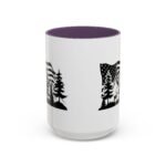 Patriotic Mountain Forest Coffee Mug – American Flag & Wilderness Graphic Coffee Mug with Premium Quality, Two-Tone Ceramic Cup, Humorous Gift Mug - Image 12