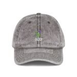 GLEP Funny Embroidered Dad Hat – Smiling Friends Inspired Graphic – Distressed Charcoal Grey Wizard Hat Cap - Image 2