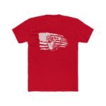 Patriotic Elk American Flag T-Shirt – Hunting & Wildlife Graphic Tee – Unisex Tee Shirt Premium Fitted 100% Cotton Tee - Image 7