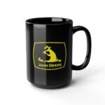 "John Beere" Funny Parody Coffee Mug – 15oz Black Ceramic Cup – Witty Hunting & Farming Humor Gift  – 15oz Black Ceramic Coffee Cup Humor Mug